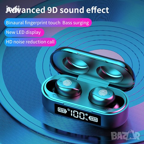 2020 Wireless Headphones TWS Bluetooth Earphones 5.1 with Mic , снимка 1