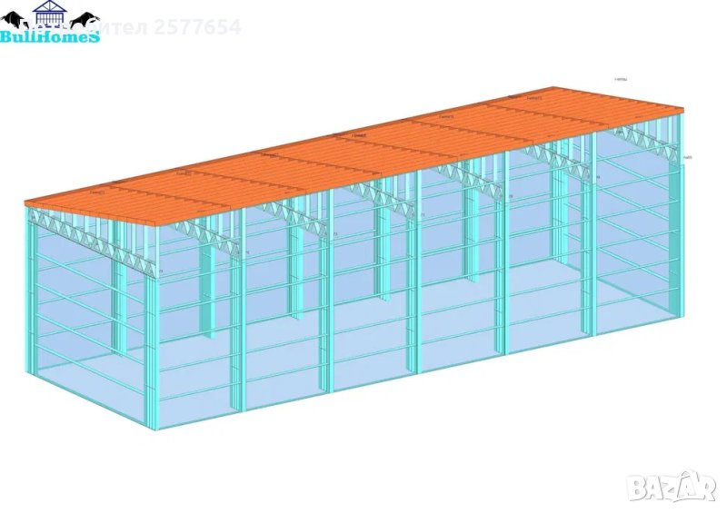 ЛИЗИНГ-Халета,Хале, Магазини,Магазин,Складове 117м2-18м х 6,50м х 4,50, снимка 1