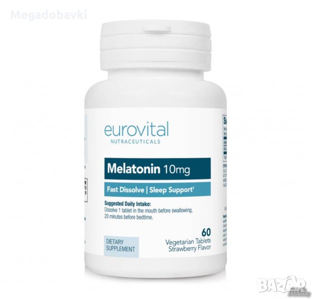 Хранителна добавка MELATONIN 10 mg 60 таблетки, снимка 1
