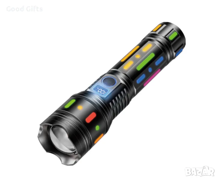 Мощен Водоустойчив тактически LED фенер , снимка 1