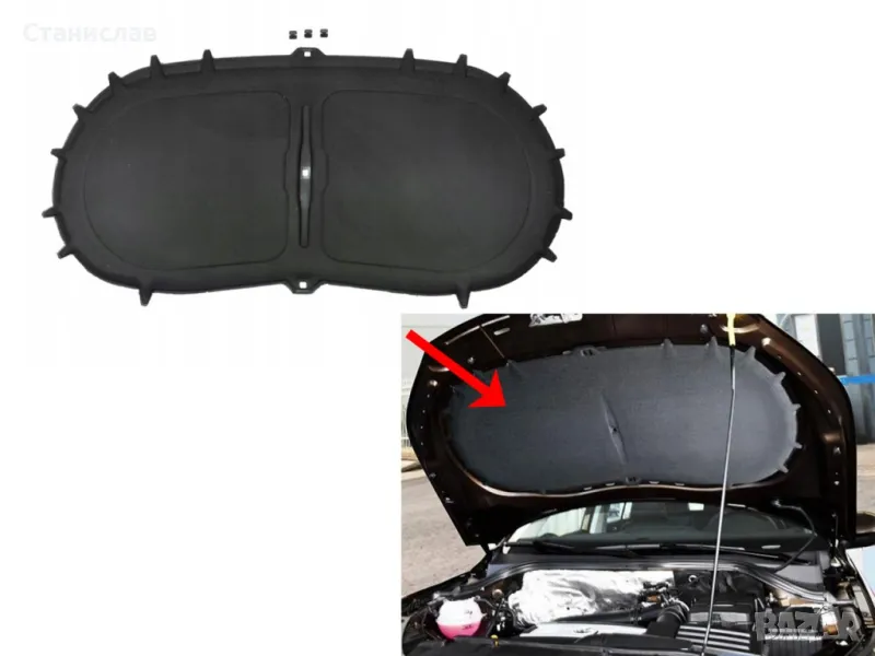 VW Tiguan 5N изолация за преден капак, снимка 1