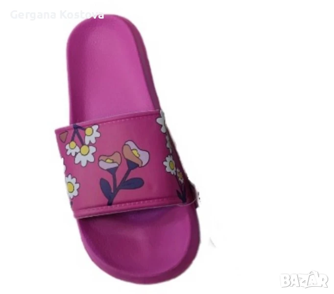 👡 Дамски плажни чехли – леки и удобни с цветни декорации, снимка 1