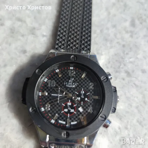 Мъжки луксозен часовник Hublot Steel Silver , снимка 1