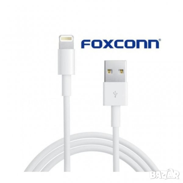 Оригинален USB кабел Apple iPhone 7 8 8 plus FOXCONN , Бял , снимка 1
