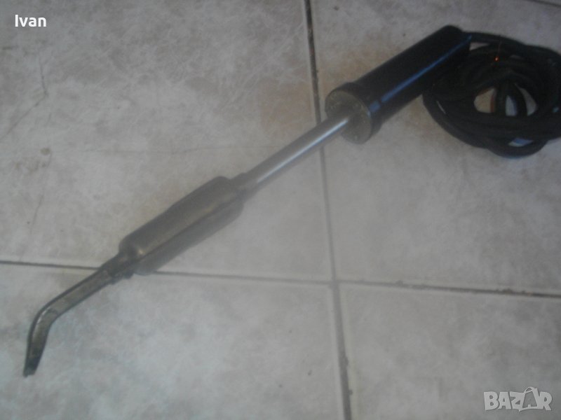 ЕСПО 100-Български/НРБ Ел.Поялник от 1971г-Отличен-Почти Нов-Реотанов-100 Вата/37 см-Колекционерски, снимка 1