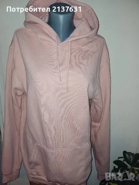 ВАТИРАН РОЗОВ СУИЧЪР с КАЧУЛКА Размер  L / XL , снимка 1