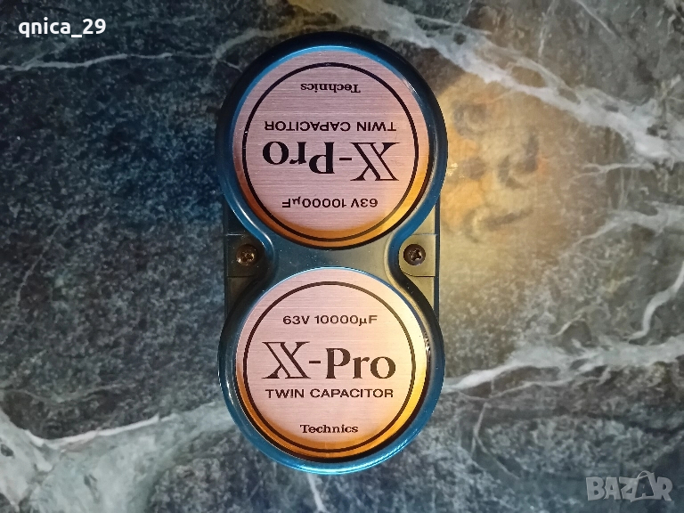 Technics X-Pro 10000mf 63v двоен кондензатор, снимка 1