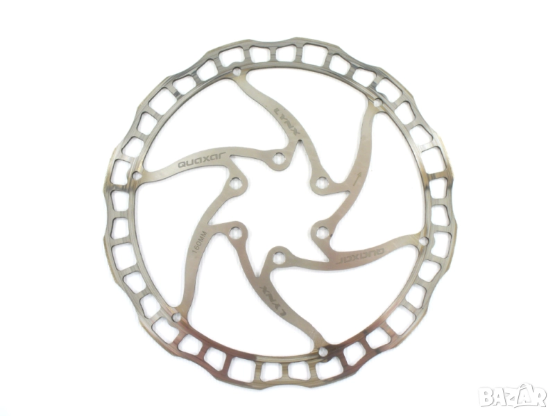 Quaxar Lynx 160mm 6-Bolt IS лек ротор диск за спирачки за шосеен и МТБ планински байк, снимка 1