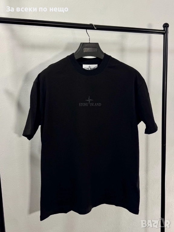 Stone Island Мъжка Черна Тениска👕Мъжка Блуза С Къс Ръкав Код V.B.50, снимка 1