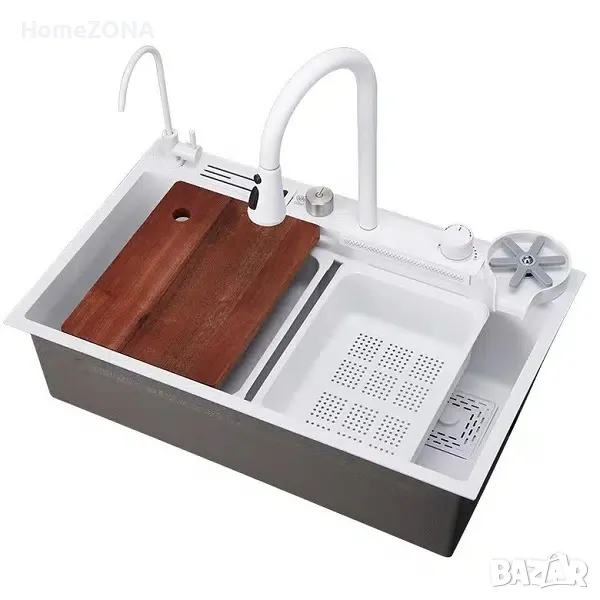Мивка за кухня Spark 9, водопад и Smart смесител, снимка 1