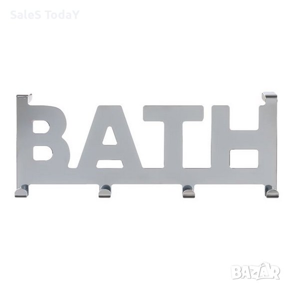 Закачалка за баня, за врата, метална, 32х4.5х11.5см, снимка 1