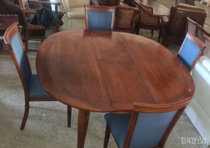 разтегателна маса + стола внос от Европа, снимка 1