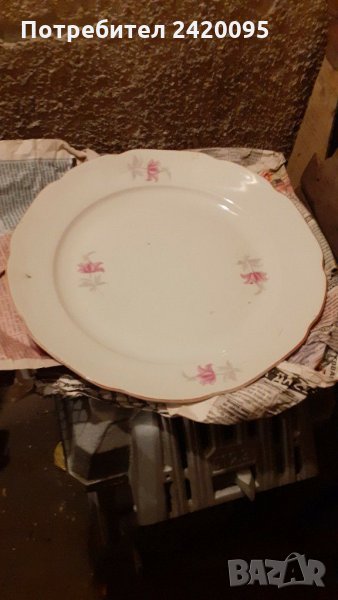 Старо порцеланово плато - 20 лв, снимка 1