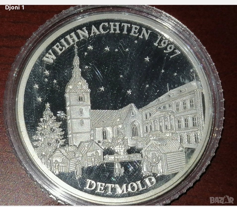 Сребърен Weihnachtstaler 1997, снимка 1
