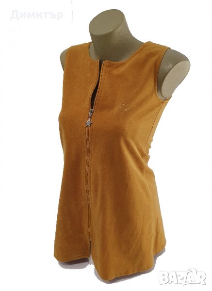 Дамски елек цвят горчица, снимка 1