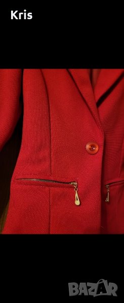 Дамско сако, рр XS, червено , снимка 1