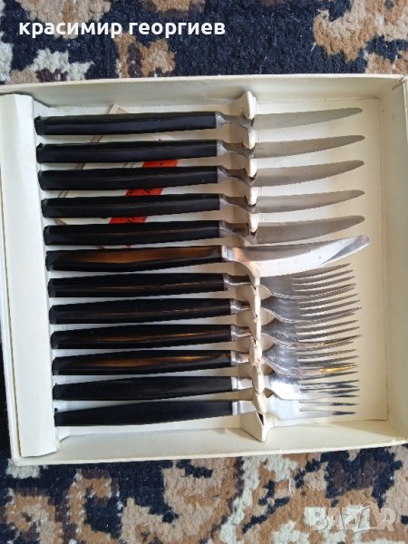 Комплект руски прибори за хранене Ижорский завод Ленинград СССР 1974, снимка 1