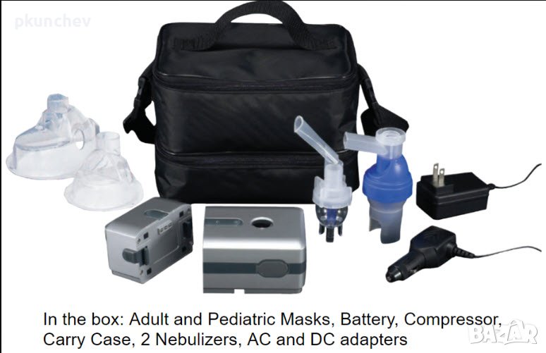 ИНХАЛАТОР DeVilbiss Traveler преносима компресорна небулизаторна система, снимка 1