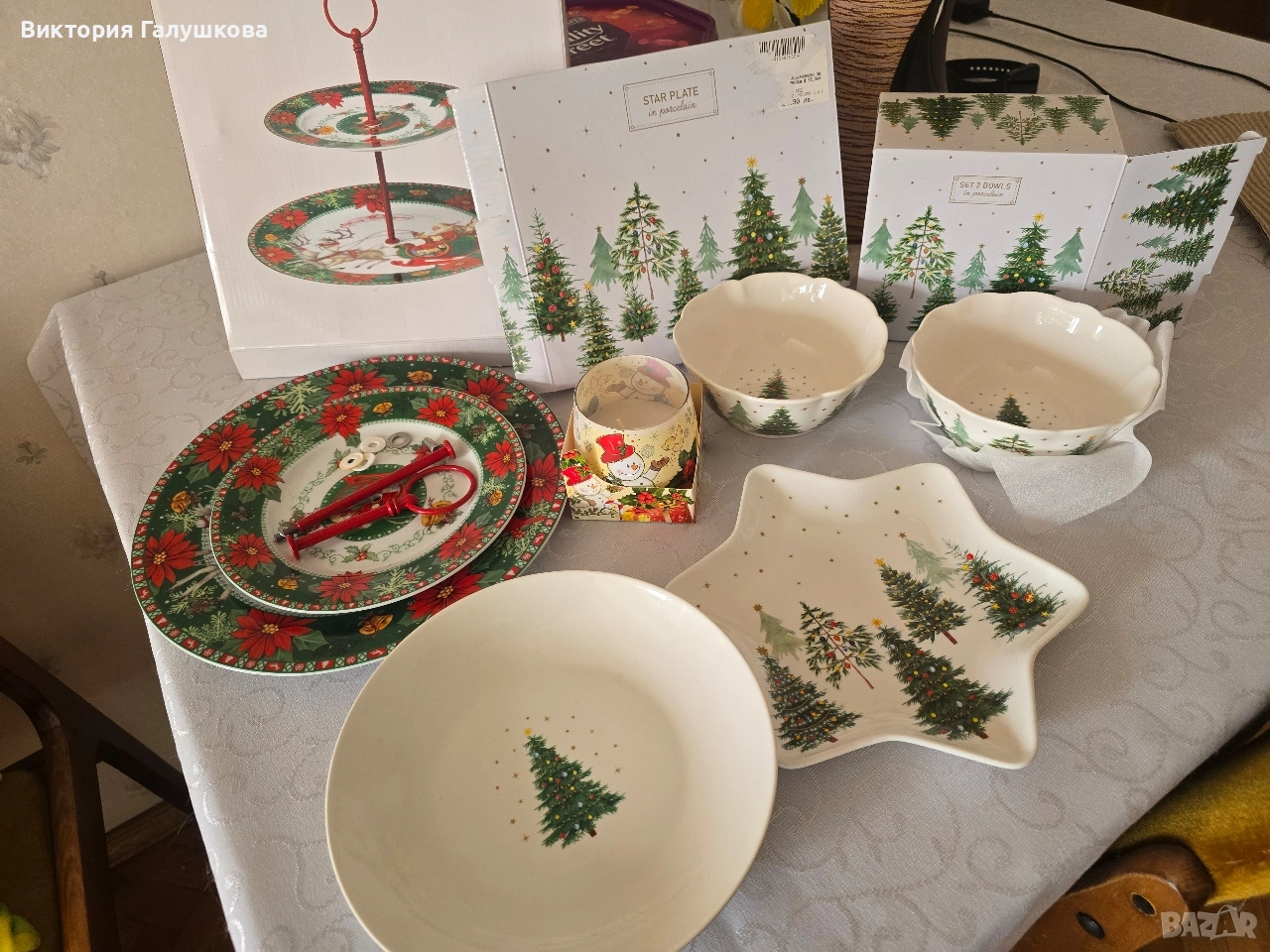 Коледен комплект за маса, снимка 1