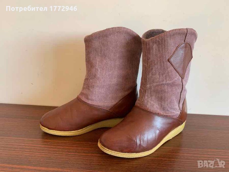 Боти от естествена кожа, подарък, снимка 1