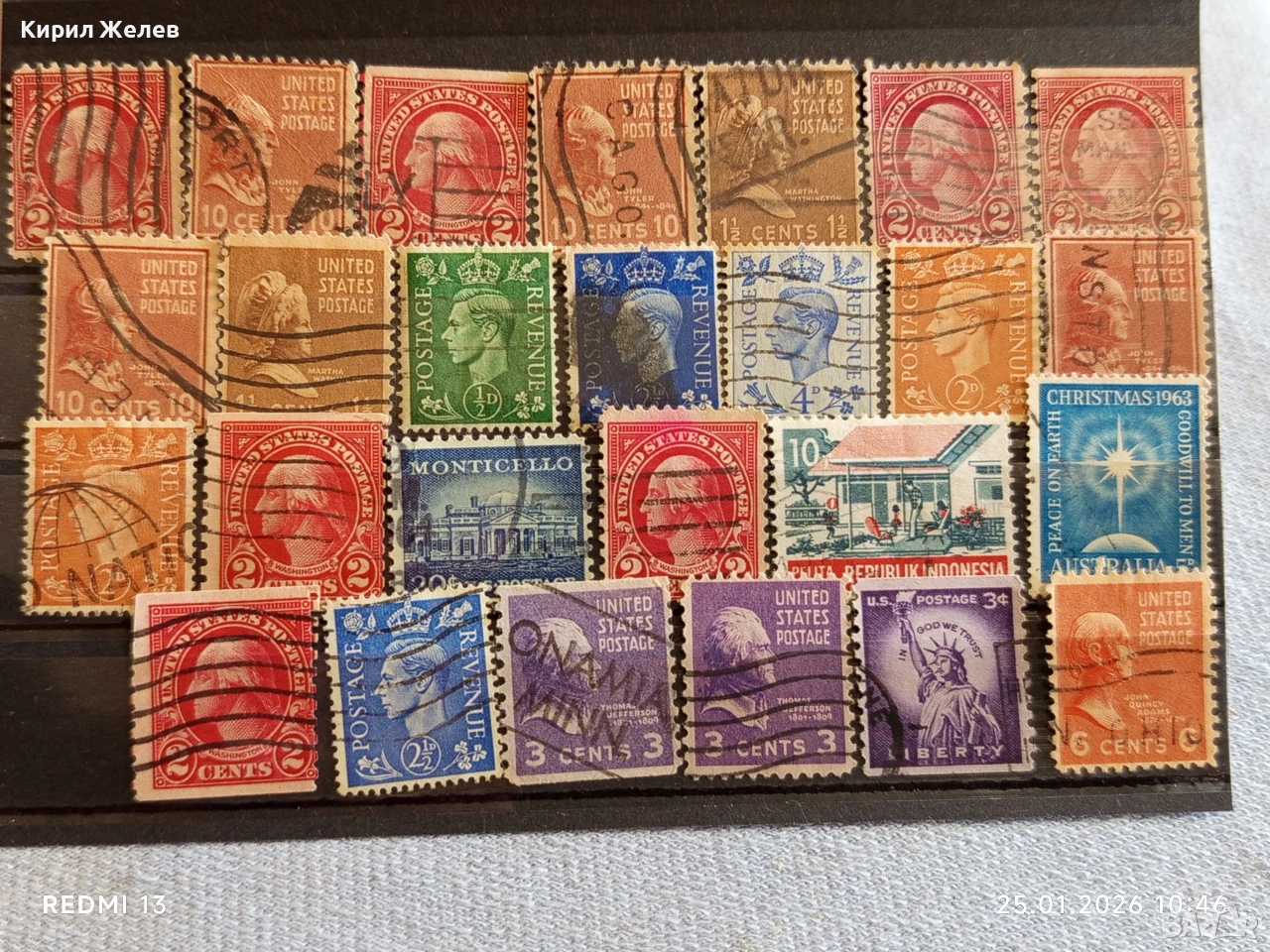 Стари пощенски марки от цял свят смесени АМЕРИКАНСКИ ПРЕЗИДЕНТИ за КОЛЕКЦИЯ 51601, снимка 1