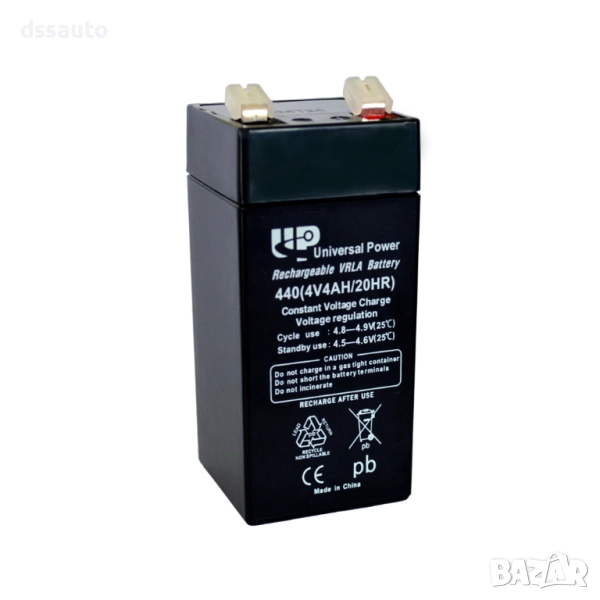 VRLA акумулатор UP 4V GB4-4, снимка 1
