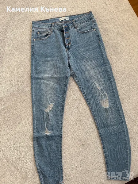 Дамски Сини дънки, М размер, снимка 1