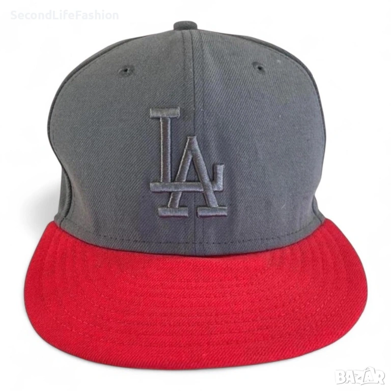 Шапка New Era LA Dodgers, сиво-червена размер 7 1/4, снимка 1