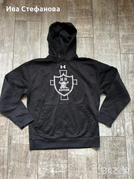 Under Armour USA оригинален черно ново худи блуза спотно горнище с качулка, снимка 1