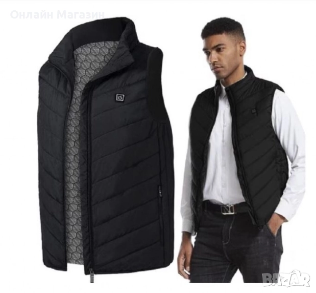 Електрическа жилетка с отопление HotVex USB Heated Vest – с 9 зони на отопление, снимка 1