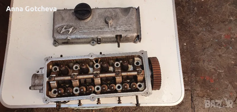 продавам оборудвана глава за двигател хюндай гец 1 1 бензин, снимка 1