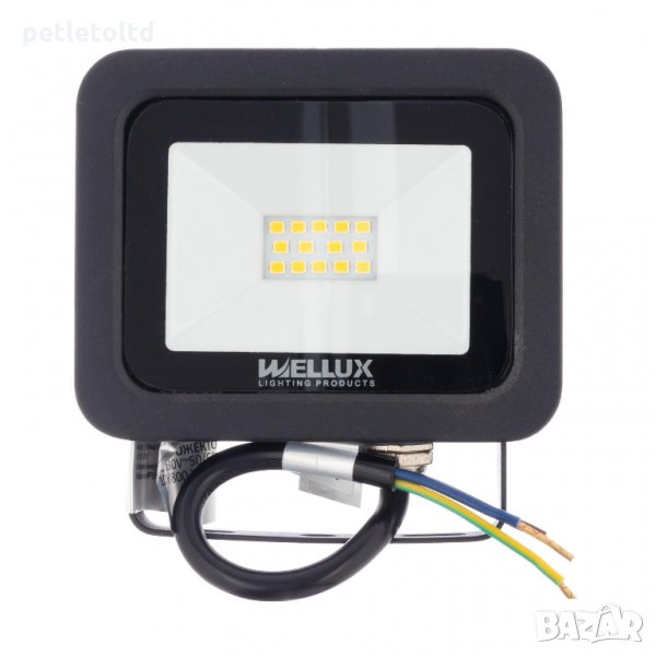 LED Прожектор 10W WELLUX SLIM 800Lm, 4000К, снимка 1