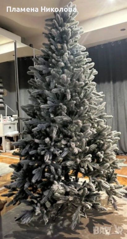 Изкуствена елха K r i n g Melbourne,  Цялата заснежена с метална стойка., снимка 1