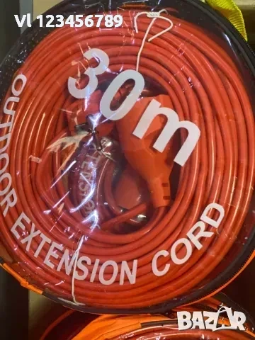 Удължител на ток-кабел 3х1,5мм IP 44дължини 10;20;30 м, снимка 1
