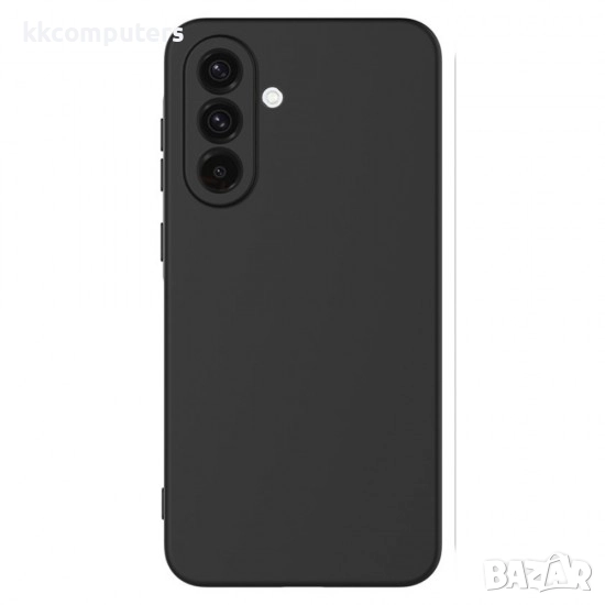 Силиконов кейс bSmart Silicone Soft Cover, За Samsung Galaxy A17, Черен и Протектор, снимка 1