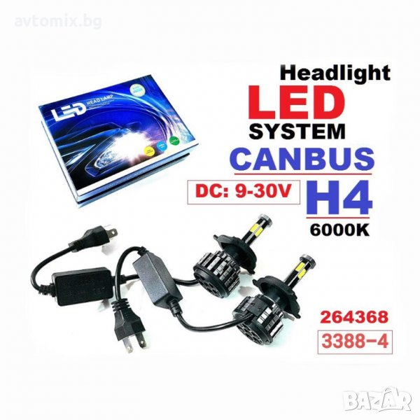 H4 LED система CANBUS, 9-30V, снимка 1