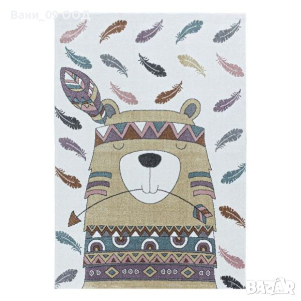 120х170см Детски килим "Мече индианец", снимка 1