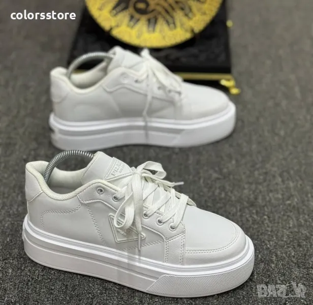 Мъжки бели кецове Pr@ **/BR12, снимка 1