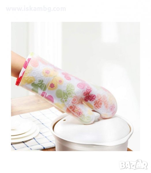 ГОТВАРСКА РЪКАВИЦА ОТ ТЕКСТИЛ СЪС СИЛИКОНОВО ПОКРИТИЕ - код 02888, снимка 1