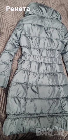 Маслено зелено дълго яке GANG размер S, снимка 5 - Якета - 53135464