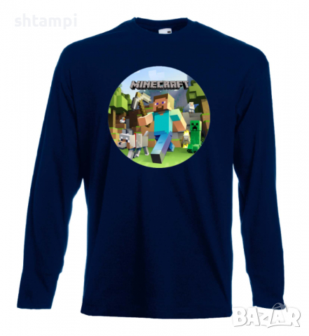 Мъжка тениска майнкрафт Minecraft 4,Minecraft,Игра,Забавление,подарък,Изненада,Рожден Ден., снимка 11 - Тениски - 36495070