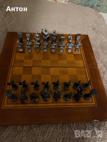 Масивни метални фигури за шах., снимка 2 - Колекции - 53972668