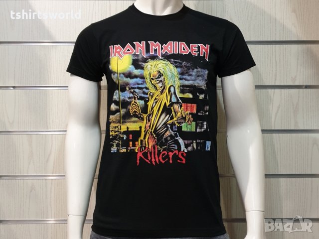 Нова мъжка тениска с дигитален печат и на гърба на музикалната група IRON MAIDEN - KILLERS, снимка 6 - Тениски - 35354379