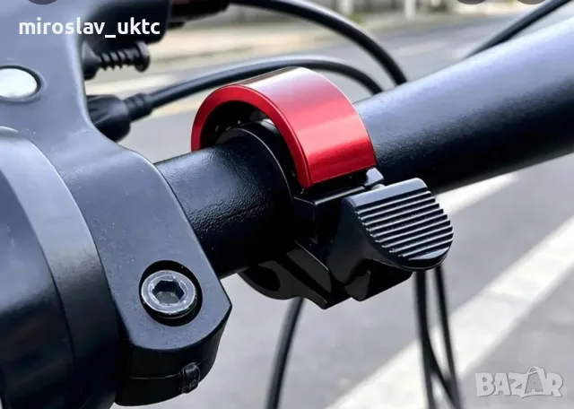 Звънец за колело, тънък и компактен черен