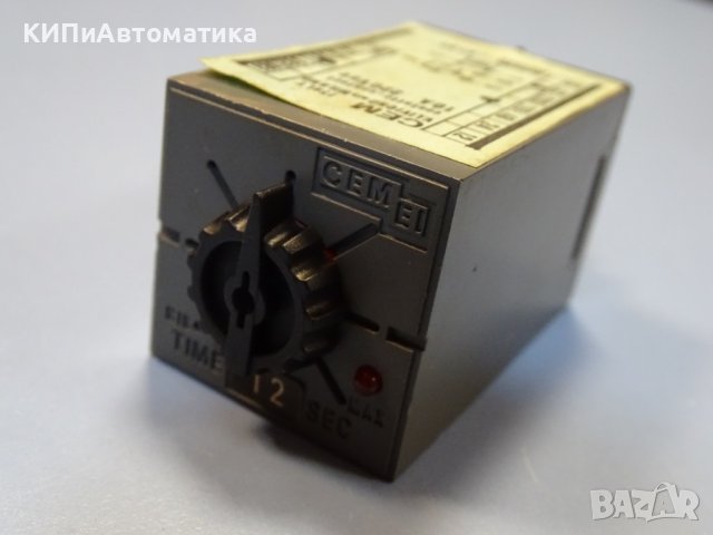реле време CEM 981 system EI31 timing relay 0-12 sec, снимка 6 - Резервни части за машини - 42539986