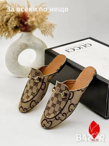 Gucci Дамски Затворени Чехли Гучи - Различни Цветове Код SEM-693, снимка 2 - Чехли - 55970049