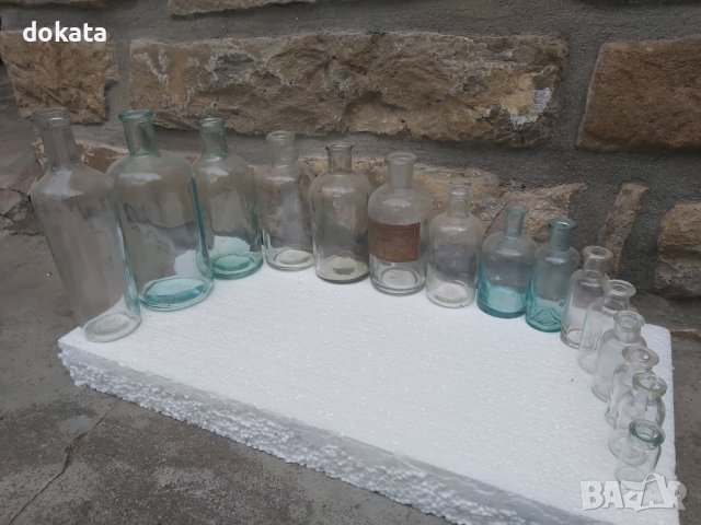 Стари аптекарски шишета, снимка 3 - Колекции - 42839496