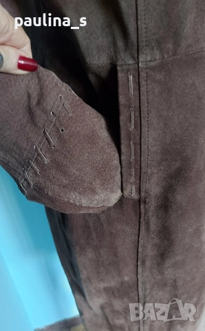 Винтидж / "Vroom & Dressman" и "PIANO WOMAN" / Дамско палто / манто от естествен велур , снимка 6 - Палта, манта - 52524720