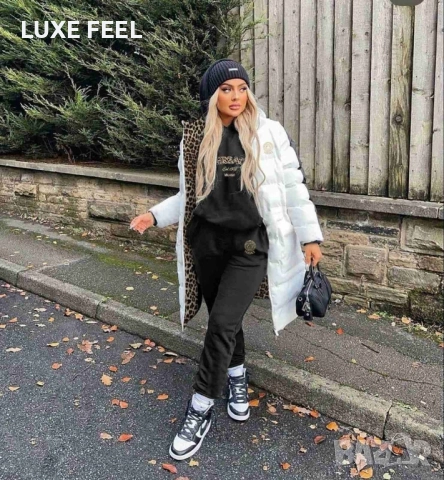 Зимно Яке + Ватиран Екип - лого Бродирано ⚜️ Versace , снимка 2 - Якета - 52542449