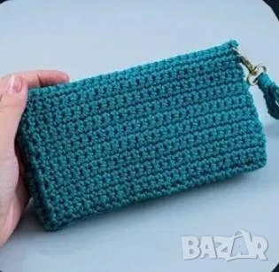Плетена малка чантичка цвят по избор на клиента   , снимка 8 - Чанти - 51172495